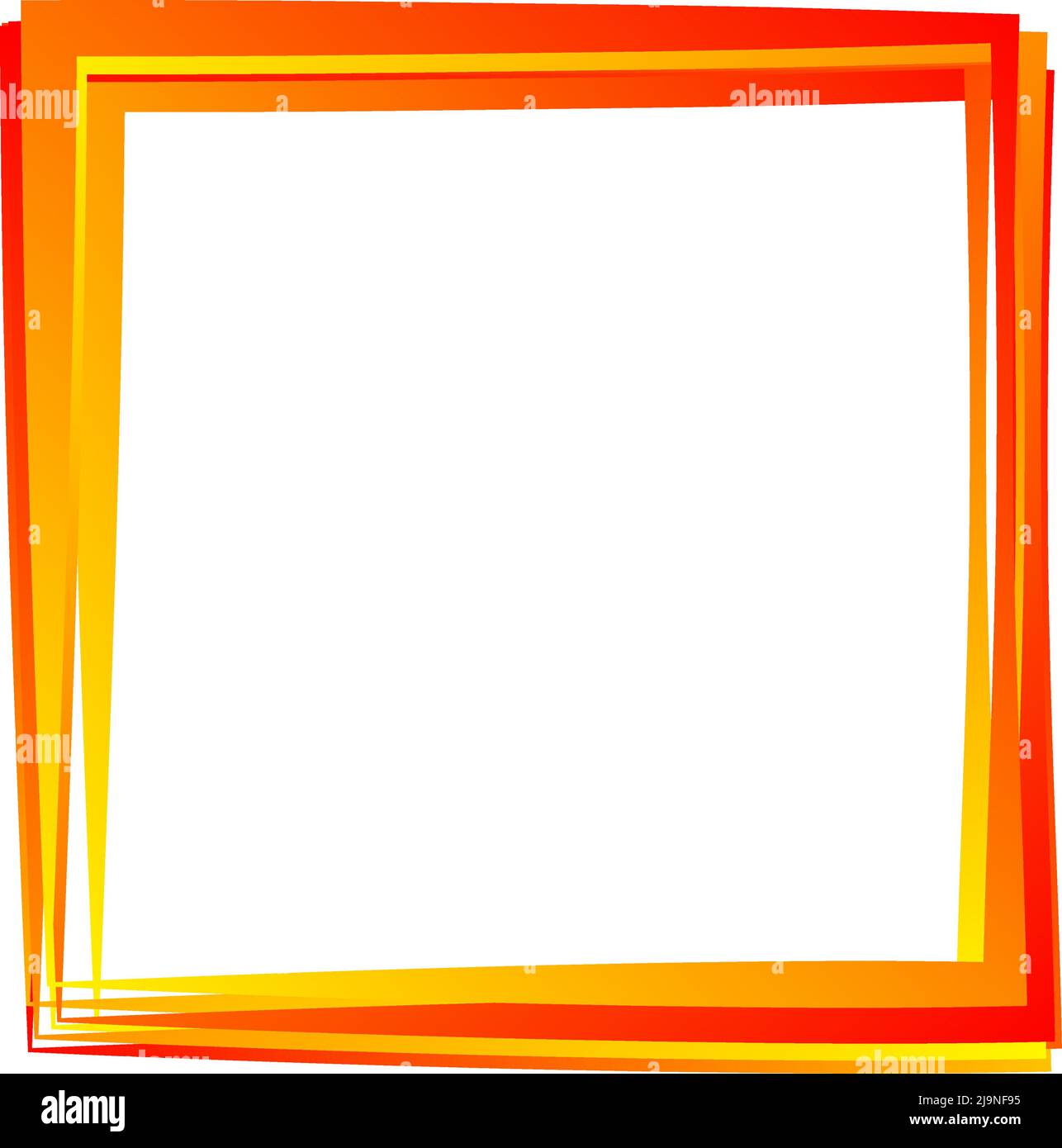 Random square contour frame, border element. Stock vector illustration ...