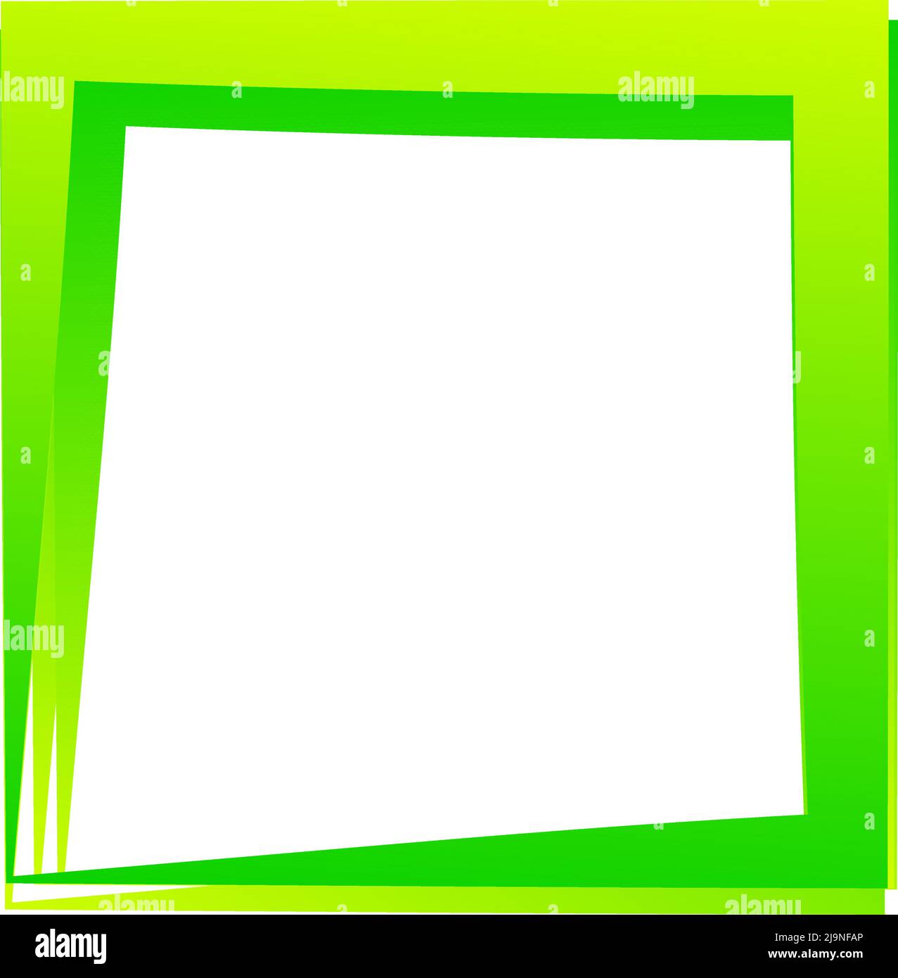 Random square contour frame, border element. Stock vector illustration, clip-art graphics Stock Vector