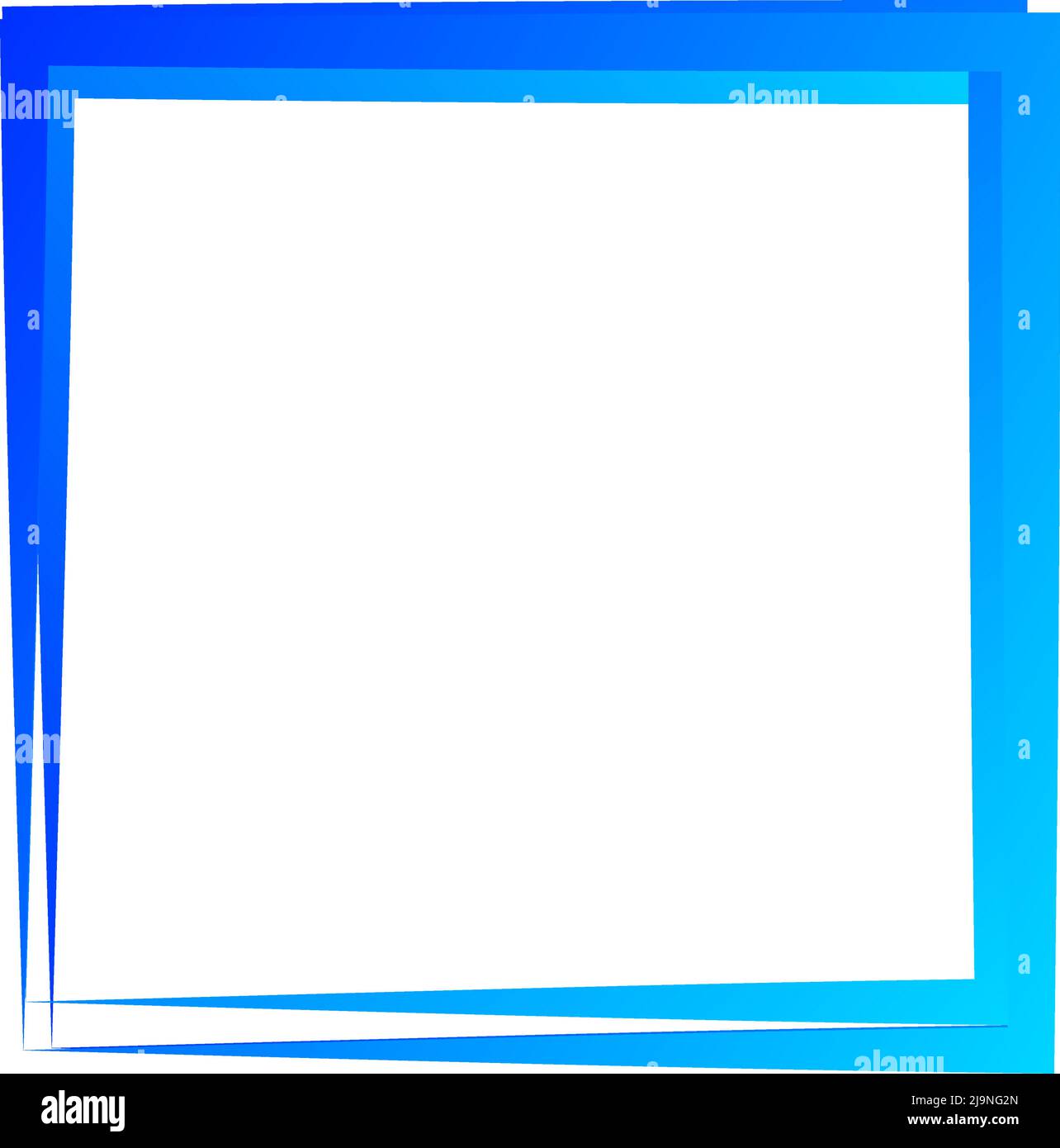 Random square contour frame, border element. Stock vector illustration ...
