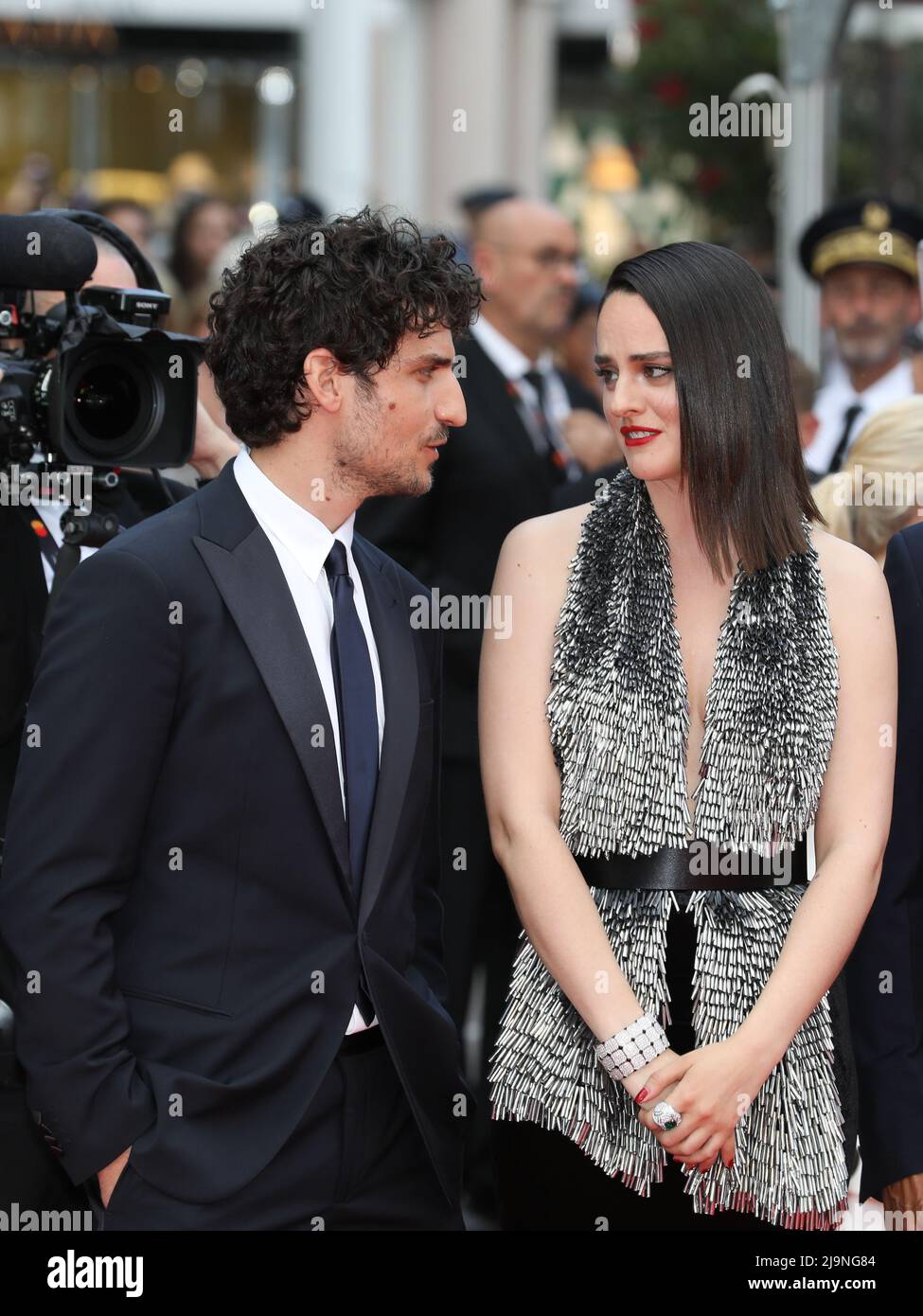 May 25, 2022, Cannes, Cote d'Azur, France: LOUIS GARREL and NOEMIE