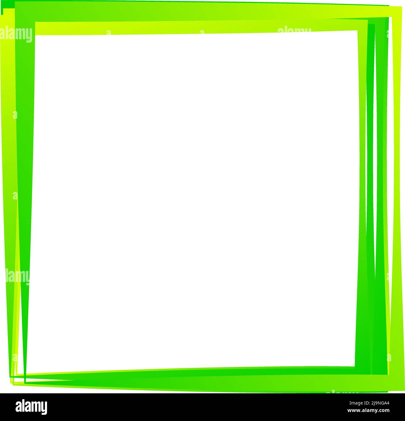 Random square contour frame, border element. Stock vector illustration, clip-art graphics Stock Vector