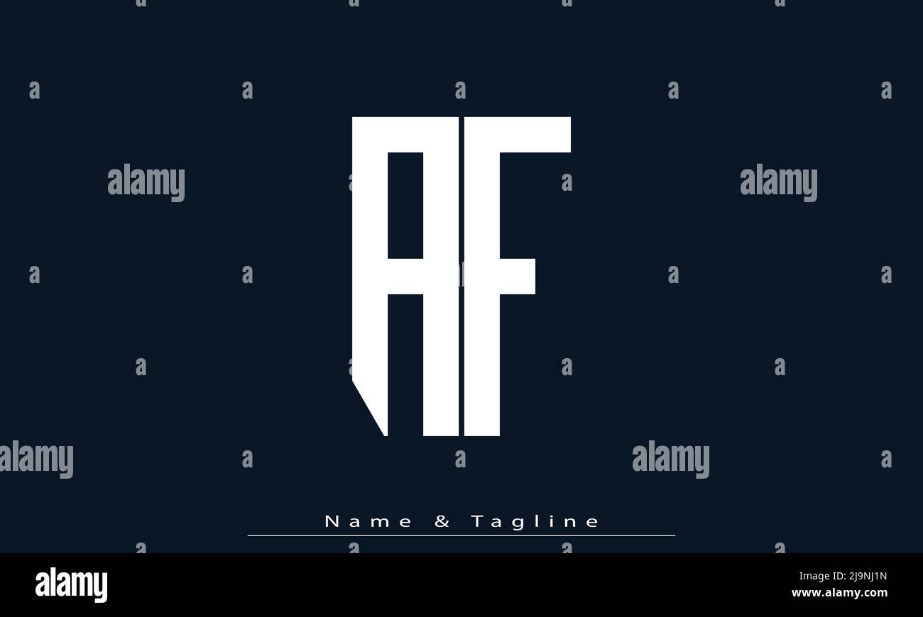 Alphabet letters Initials Monogram logo AF , FA Stock Vector
