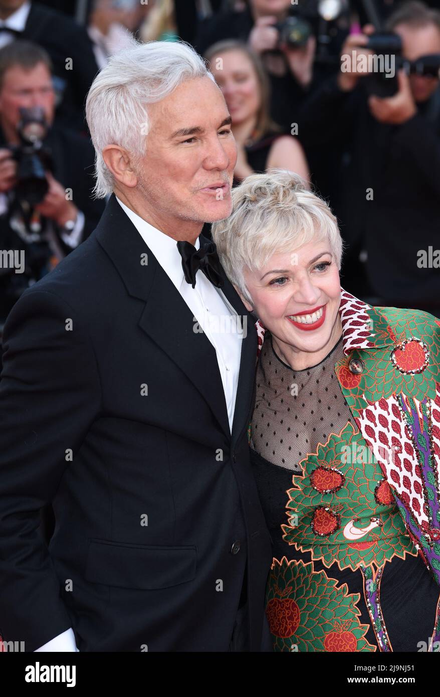 Cannes, France. 24th May, 2022. May 24th, 2022. Cannes, France. Baz  Luhrmann and Catherine Martin attending The Innocent Premiere, part of the  75th Cannes Film Festival, Palais de Festival, Cannes. Credit: Doug