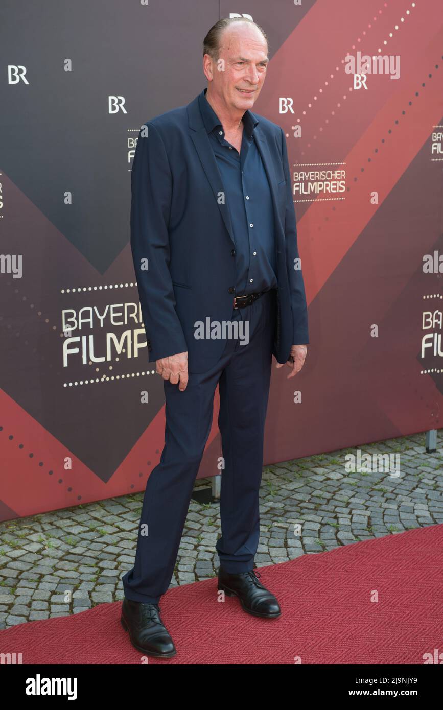Munich, Germany, 20th May 2022, actor Herbert Knaup is seen on the red carpet at the Bavarian Film Awards ceremony Stock Photo