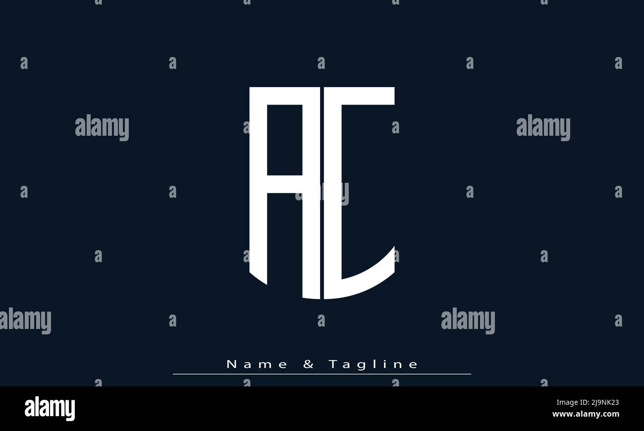 Alphabet letters Initials Monogram logo AC , CA Stock Vector