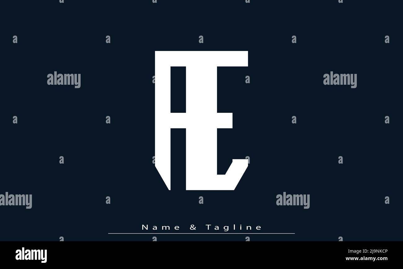Alphabet letters Initials Monogram logo AE , EA Stock Vector