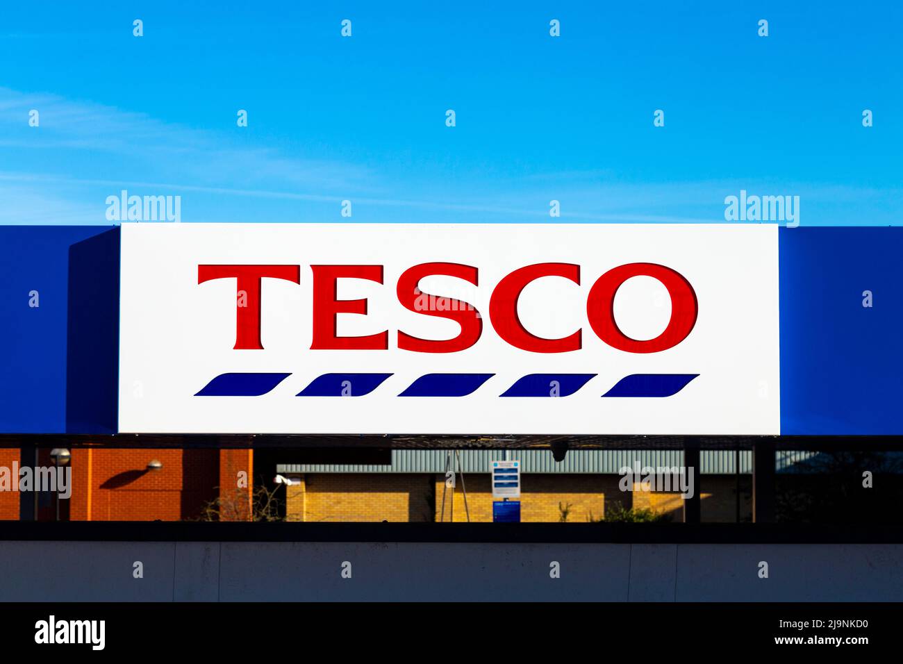 Sing for Tesco supermarket (Stevenage, Hertfordshire, UK) Stock Photo