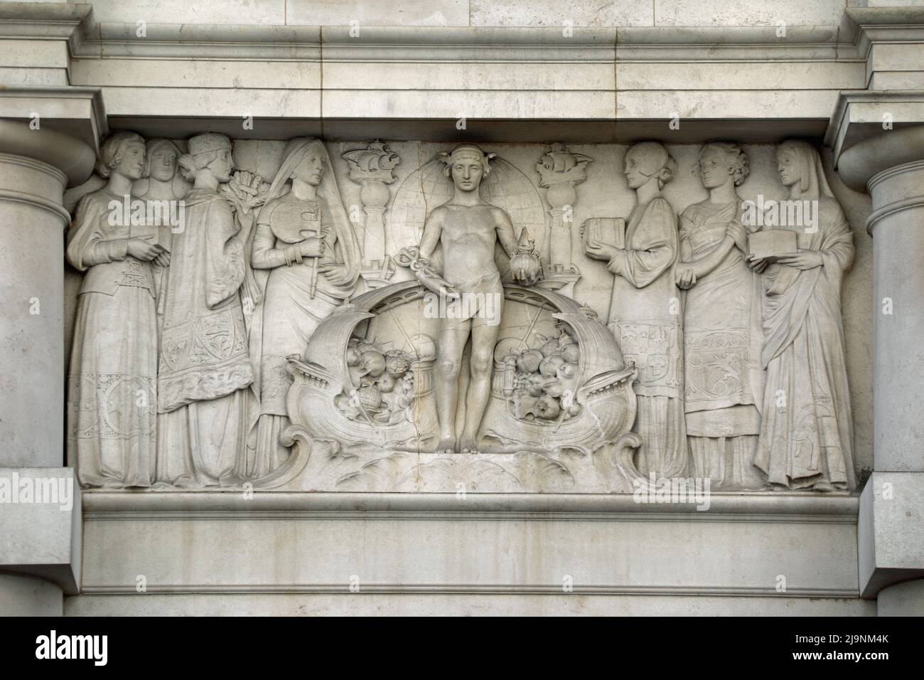 Architectural detail of Lloyds Register of Shipping building in the City of London Stock Photo