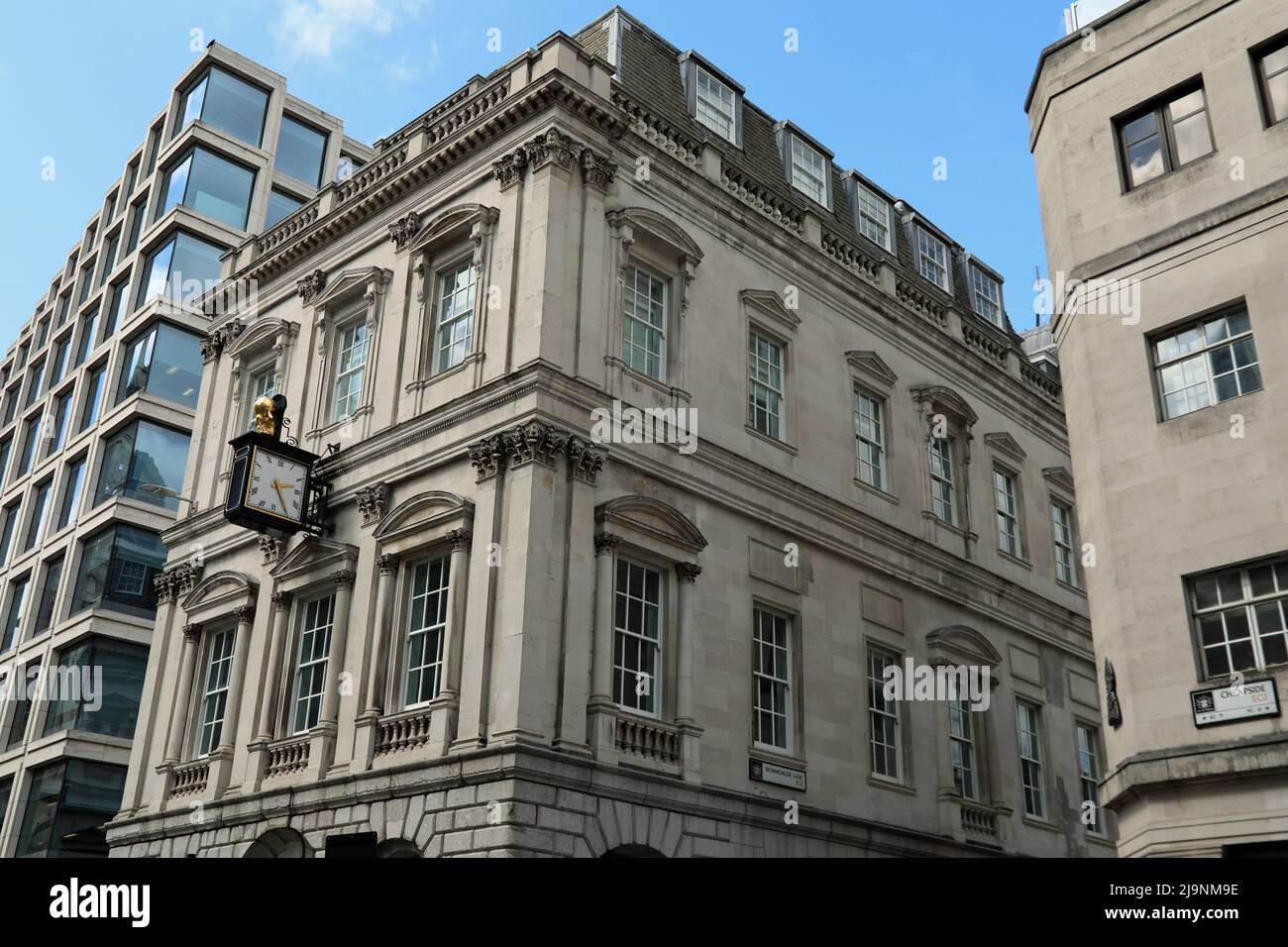 Atlas House at Cheapside in the City of London Stock Photo