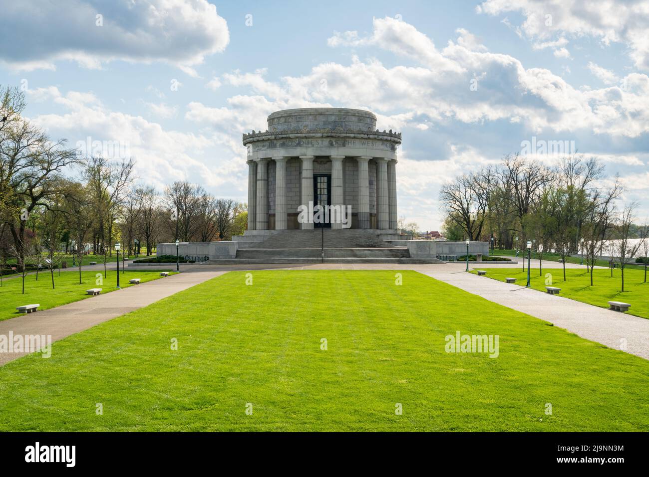 The large building at George Rogers Clark Park Stock Photo