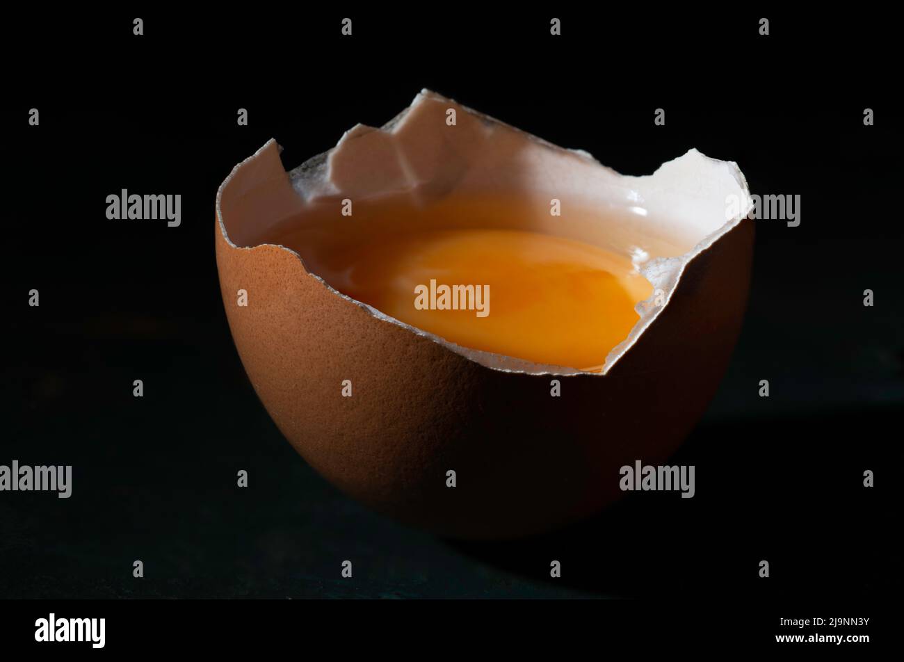 an egg yolk Stock Photo
