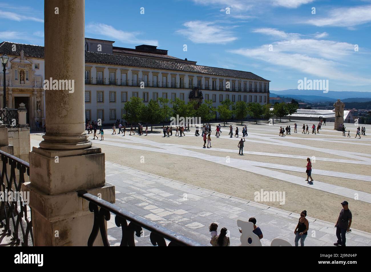 The University of Coimbra (Portugal) one of the oldest and most prestigious universities in Europe is part of the UNESCO heritage. Stock Photo