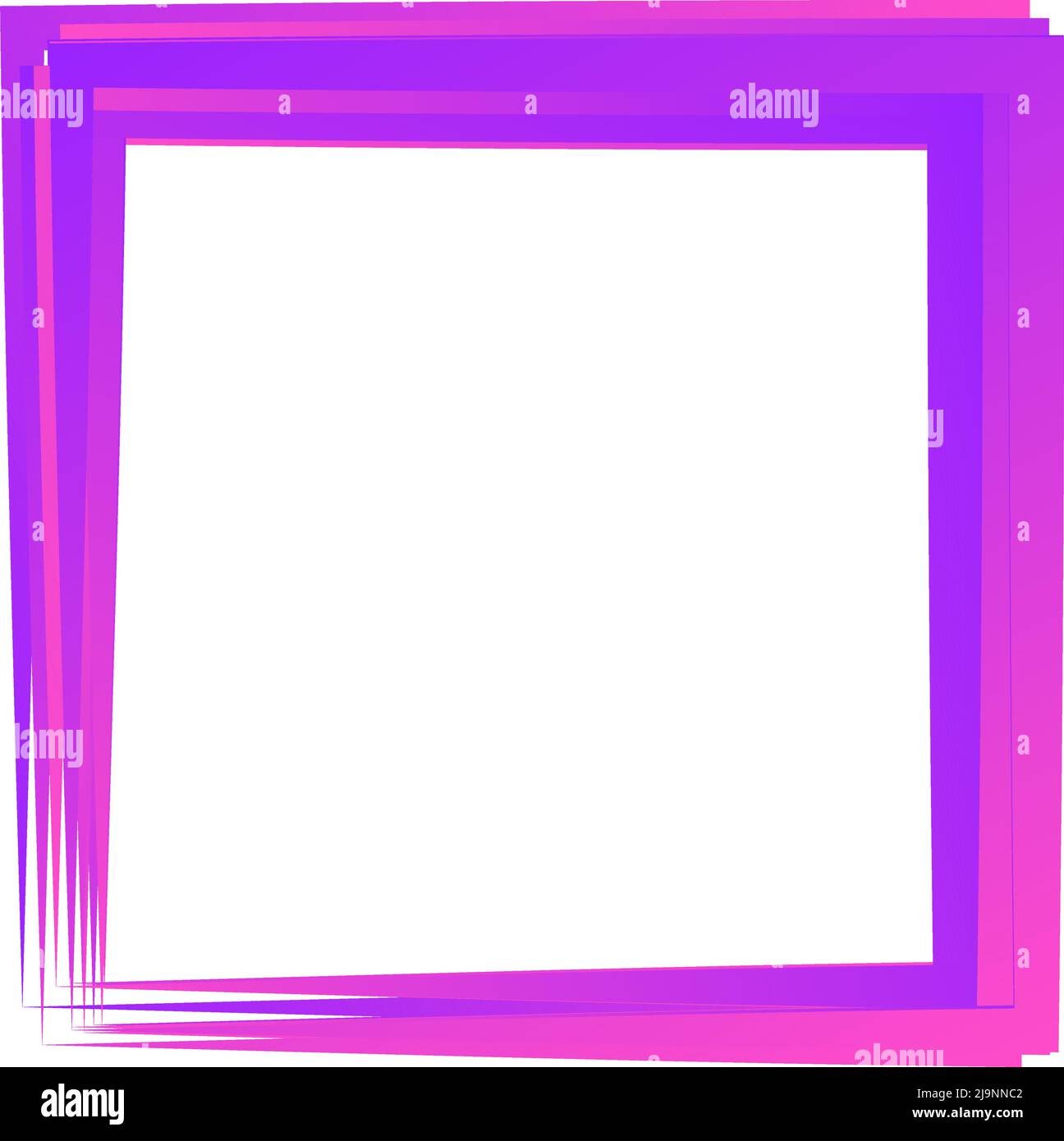 Random square contour frame, border element. Stock vector illustration ...