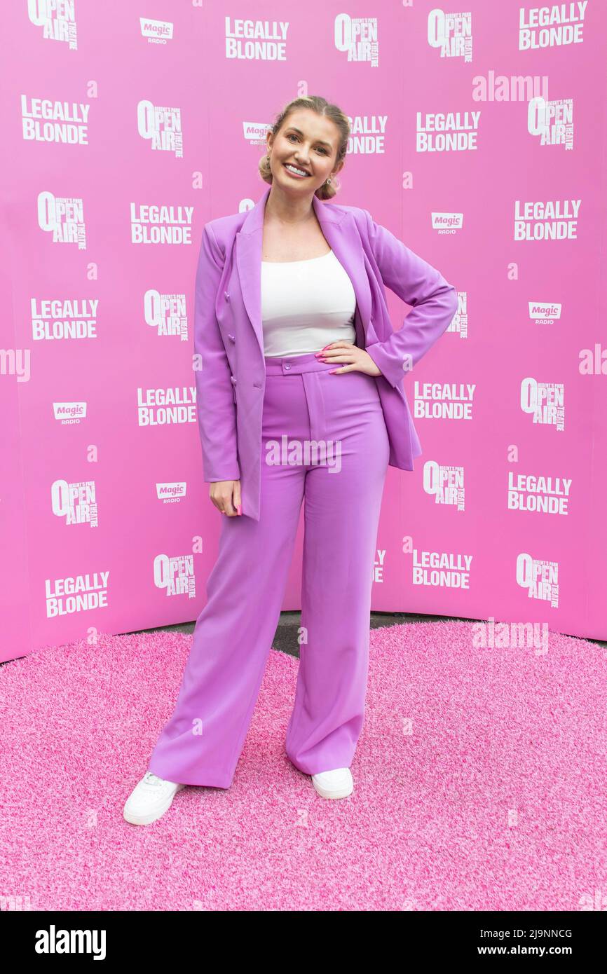 London, UK, Tuesday, 24th May 2022  Amy Hart attends the Legally Blonde press night at the Regent’s Park Open Air Theatre. Credit: DavidJensen / Empics Entertainment / Alamy Live News Stock Photo