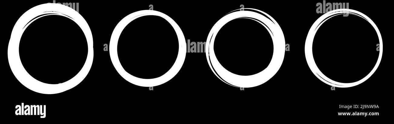 Small Circle Random Random circles, rings circular element. Stock vector illustration, clip ...