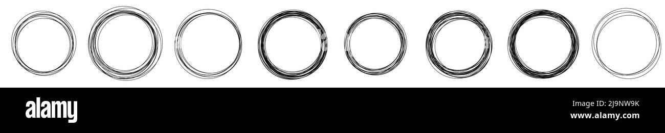 Small Circle Random Random circles, rings circular element. Stock vector illustration, clip ...