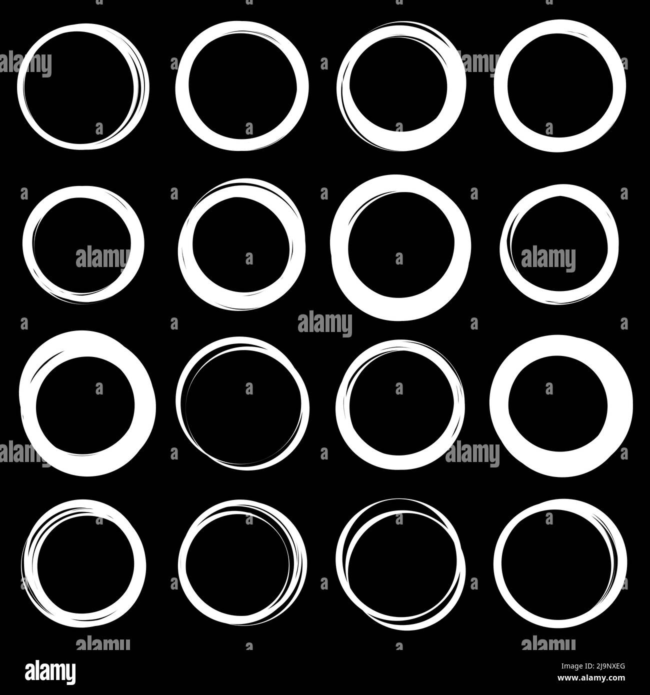 Small Circle Random Random circles, rings circular element. Stock vector illustration, clip ...