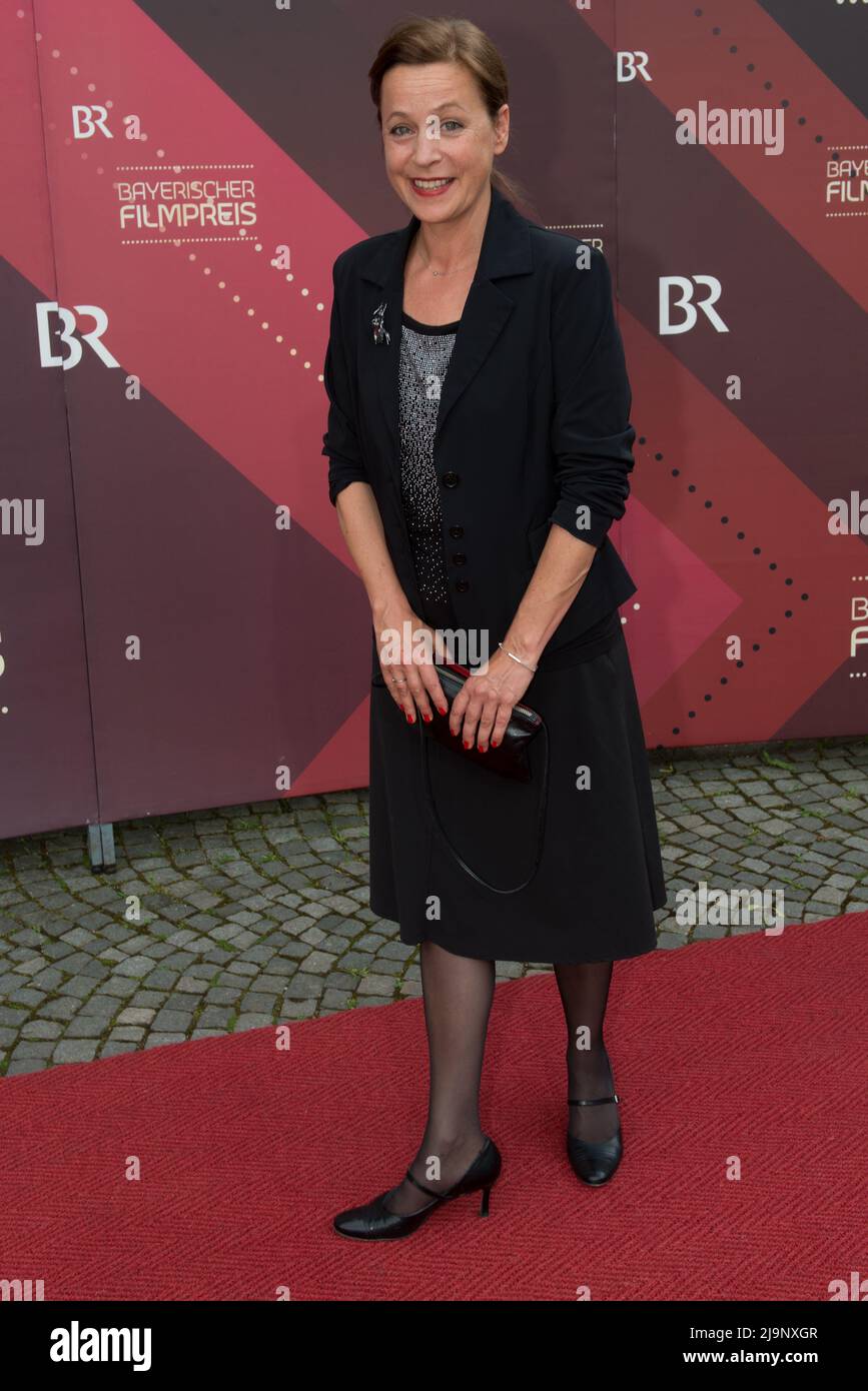 Munich, Germany, 20th May 2022, actress Jule Ronstedt seen on the red carpet at the Bavarian Film Awards ceremony Stock Photo