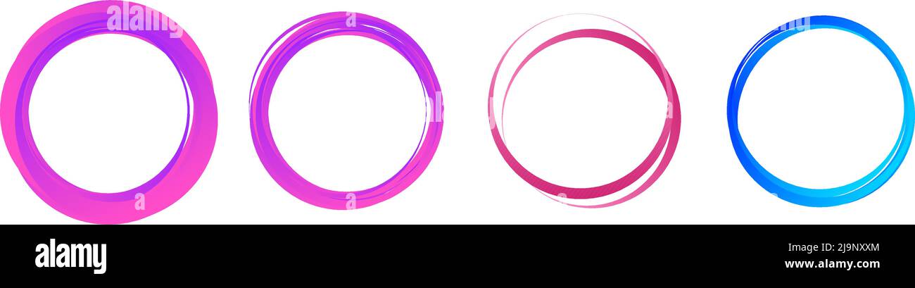 Small Circle Random Random circles, rings circular element. Stock vector illustration, clip ...