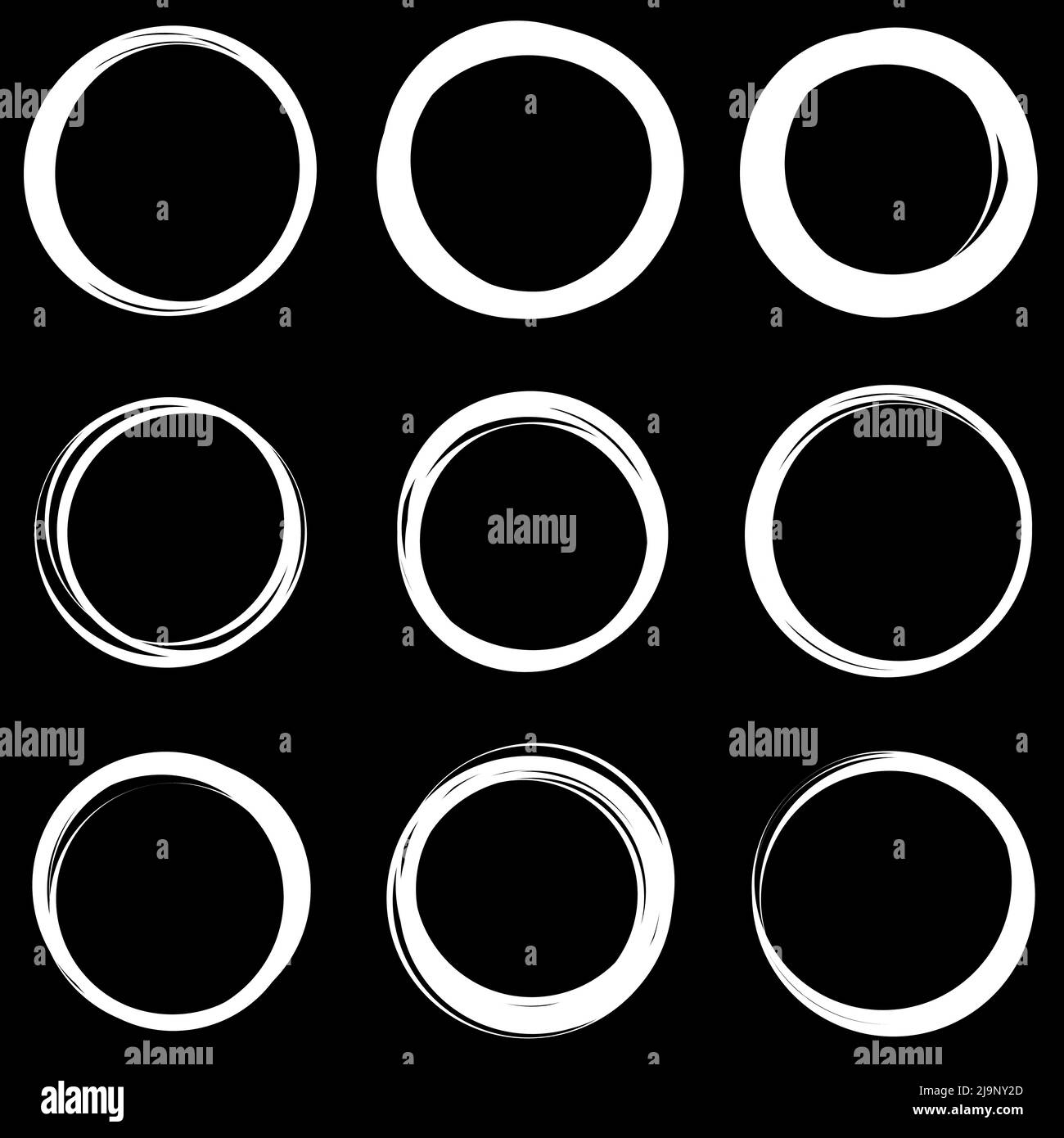 Small Circle Random Random circles, rings circular element. Stock vector illustration, clip ...