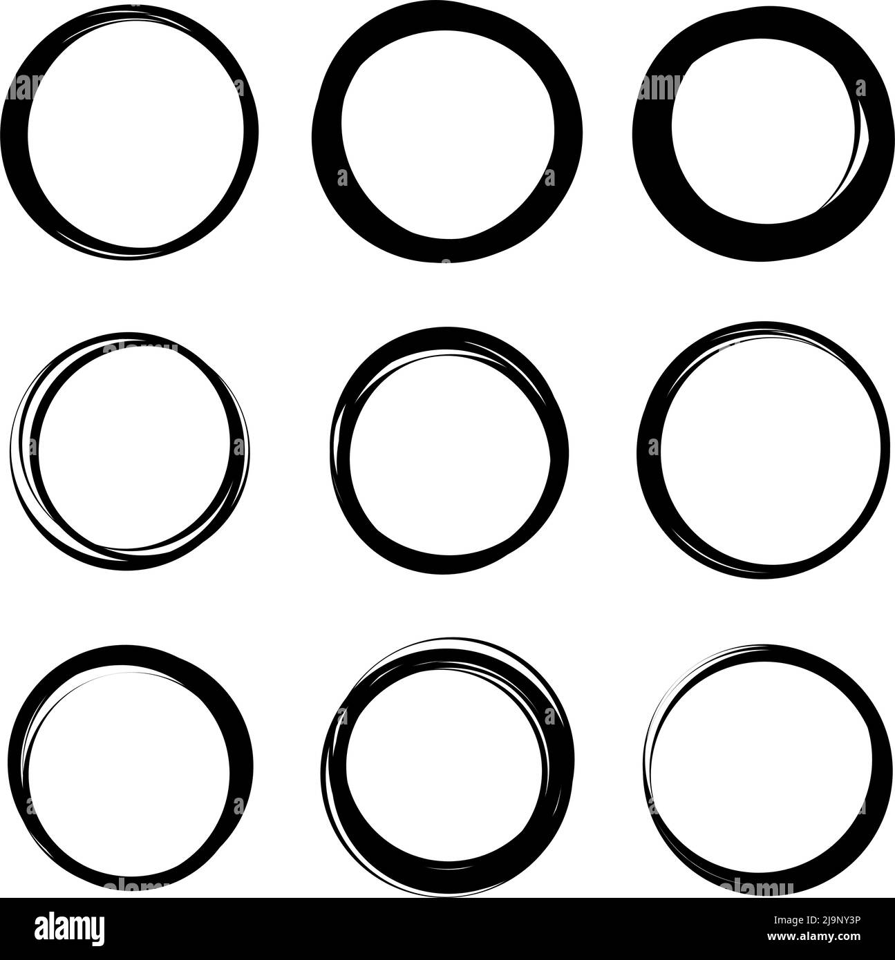 Small Circle Random Random circles, rings circular element. Stock vector illustration, clip ...