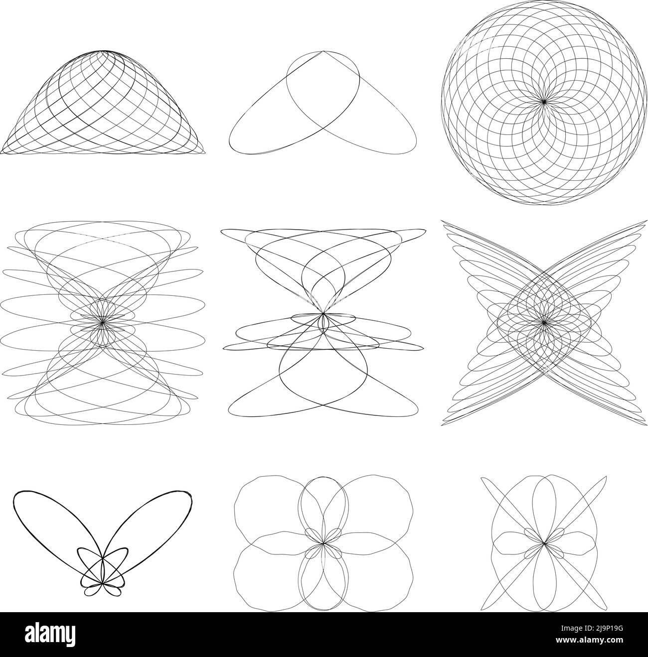 Abstract line drawing, line art formation, structure . Stock vector ...