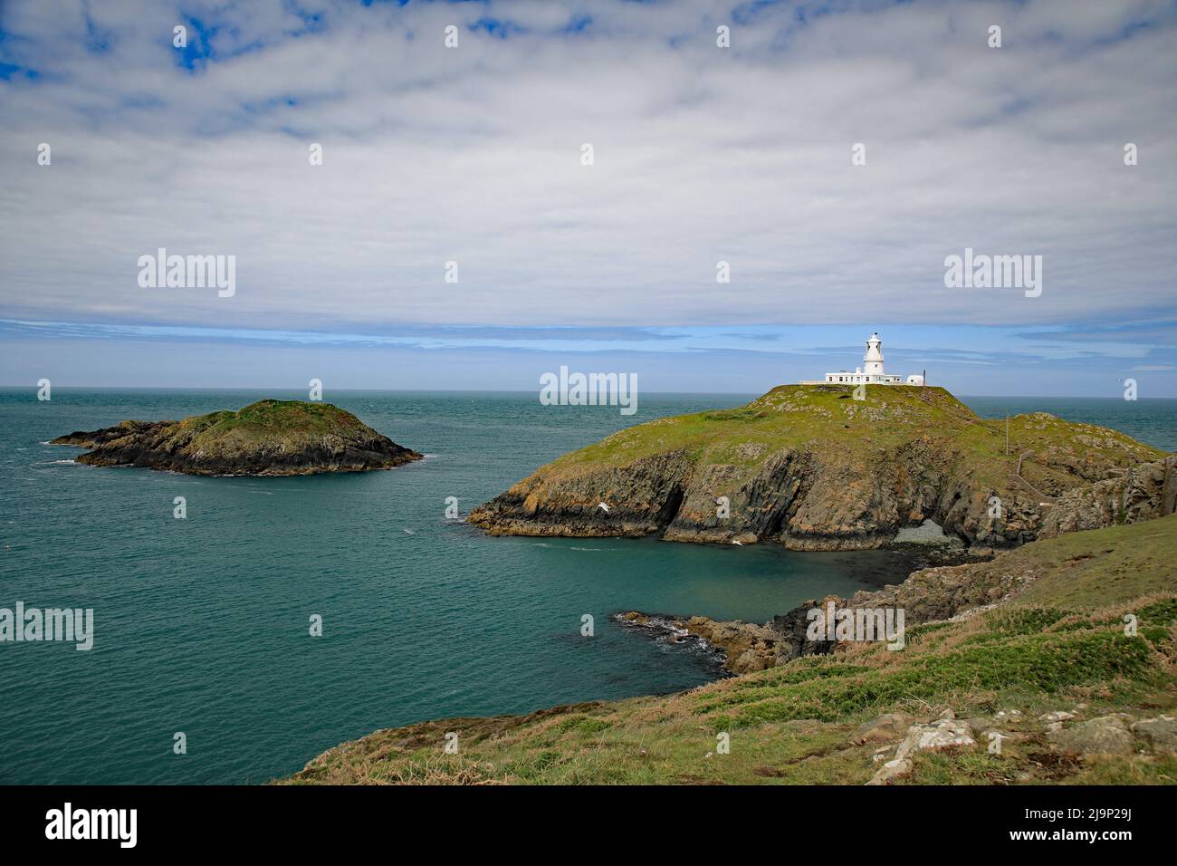 Strumble Head Rocks Strumble Head Lighthouse Stock Photo - Alamy
