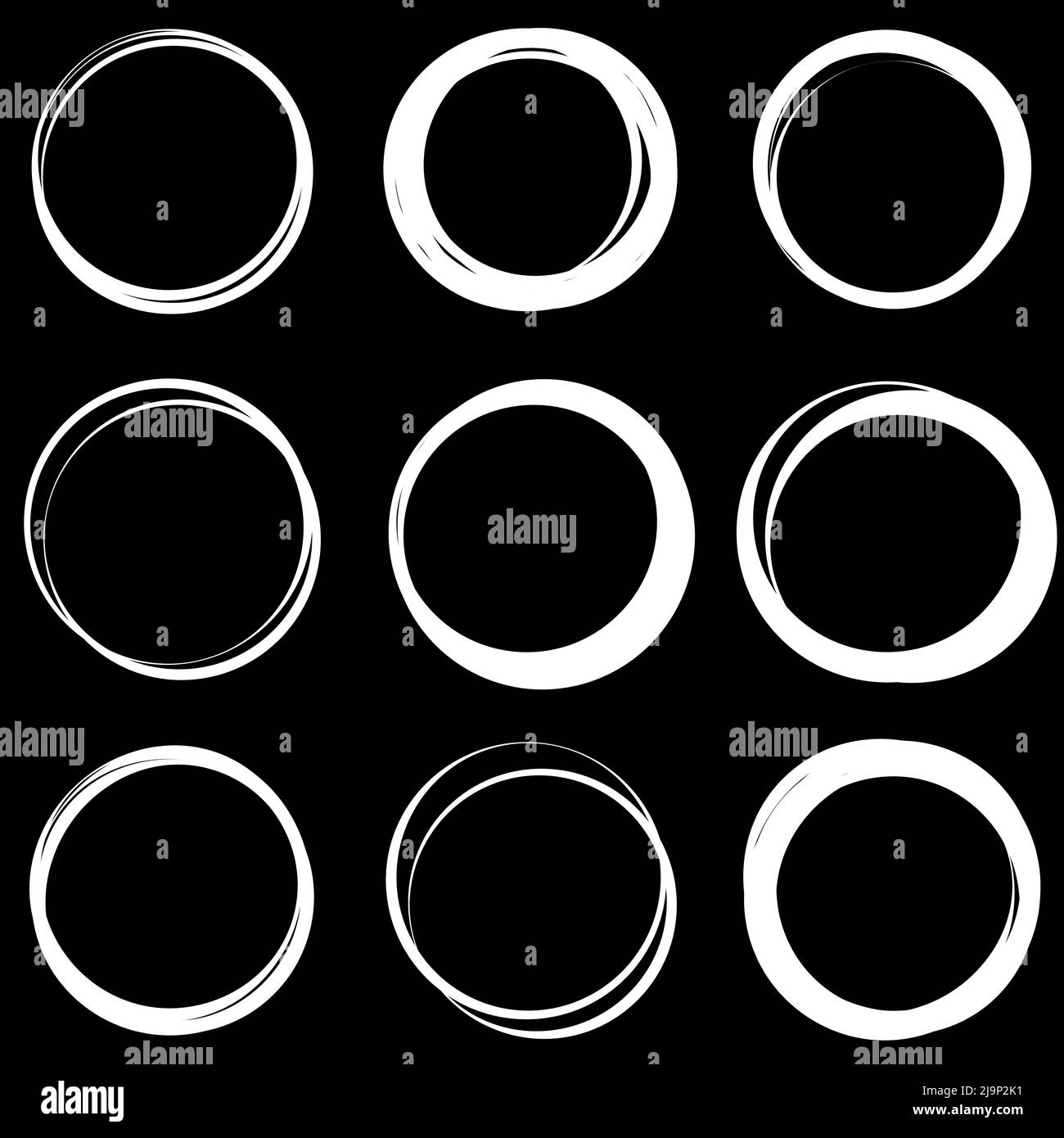 Small Circle Random Random circles, rings circular element. Stock vector illustration, clip ...