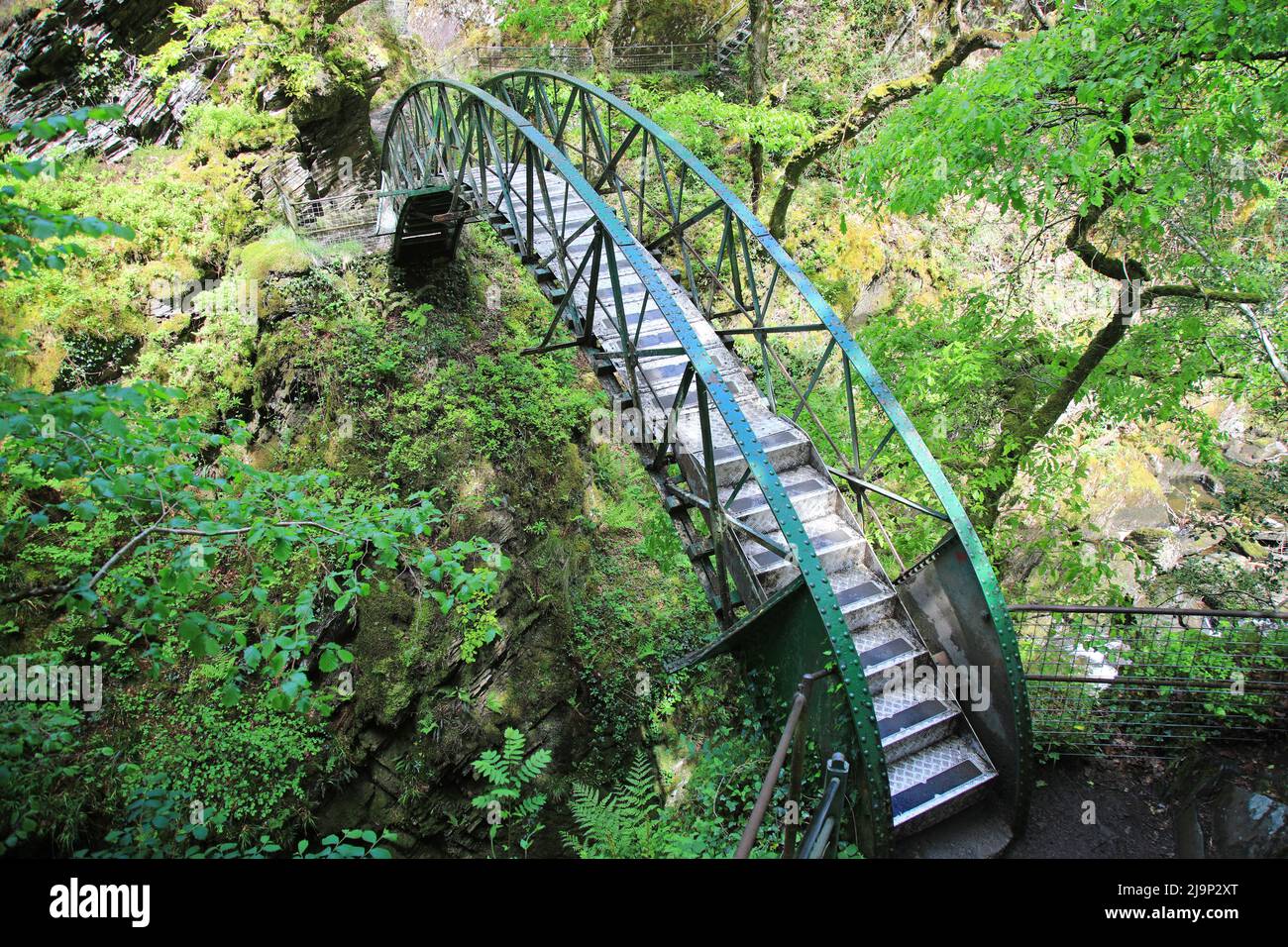 Devil's Bridge Falls, Pontarfynach, Wales Stock Photo