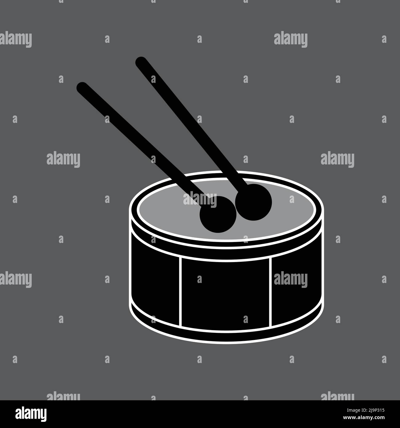 Drums icon. on white background Stock Vector Image & Art - Alamy