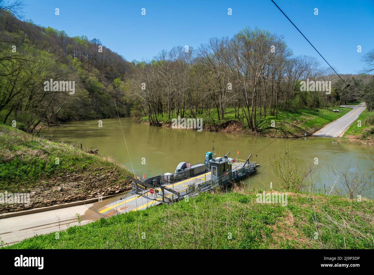 The Ferry at Mammoth Cave National Park Stock Photo