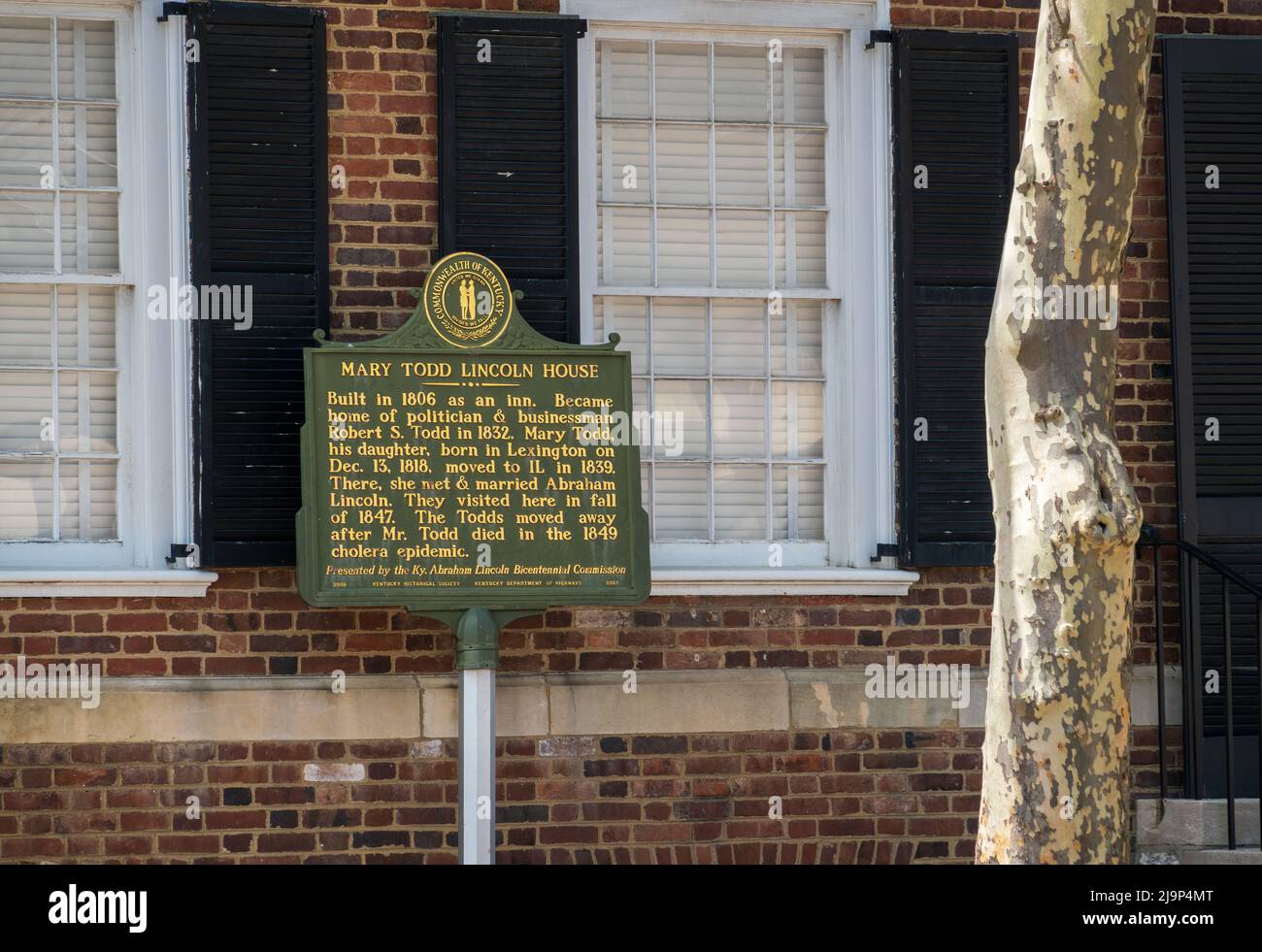 Mary Todd Lincholn's Historic House in Kentucky Stock Photo