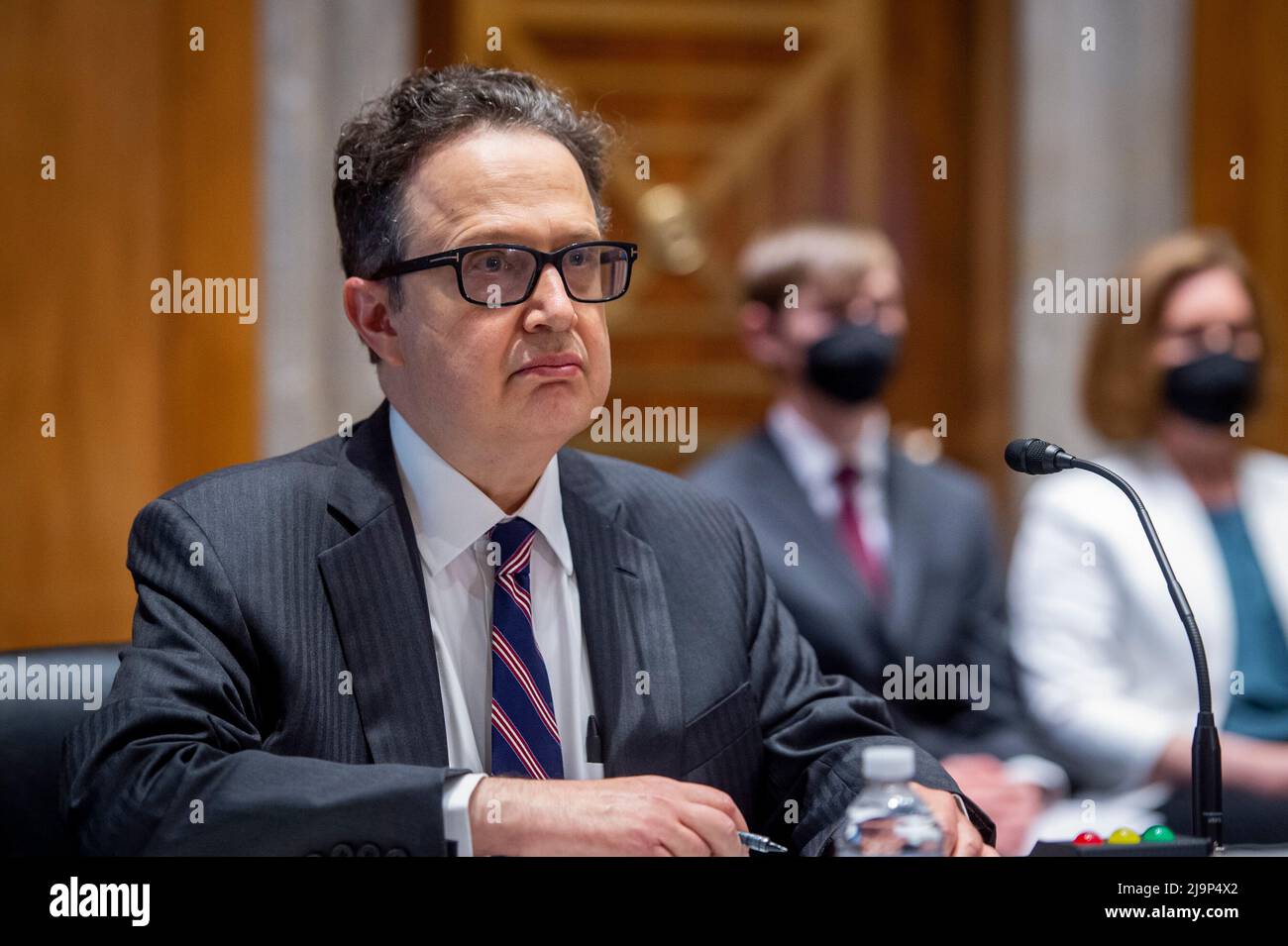 Washington, Vereinigte Staaten. 24th May, 2022. Michael J. Adler appears before a Senate Committee on Foreign Relations hearing for his nomination to be Ambassador to the Republic of South Sudan in the Dirksen Senate Office Building in Washington, DC, Tuesday, May 24, 2022. Credit: Rod Lamkey/CNP/dpa/Alamy Live News Stock Photo