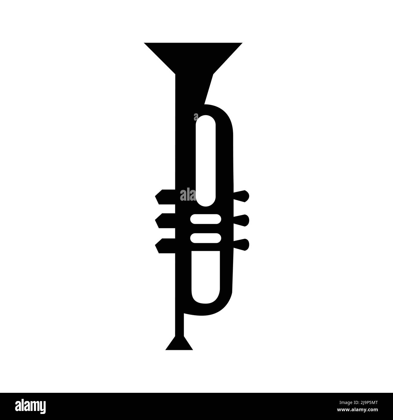 musical instrument trumpet icon. on white background Stock Vector Image ...