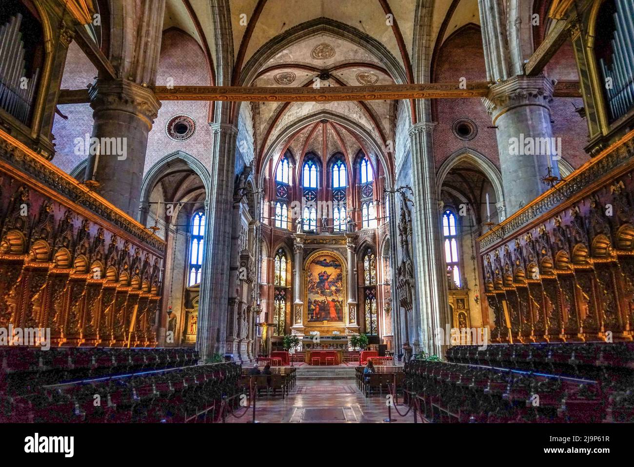 Venedig San Polo basilica di santa maria gloriosa dei frari venezia Stock Photo