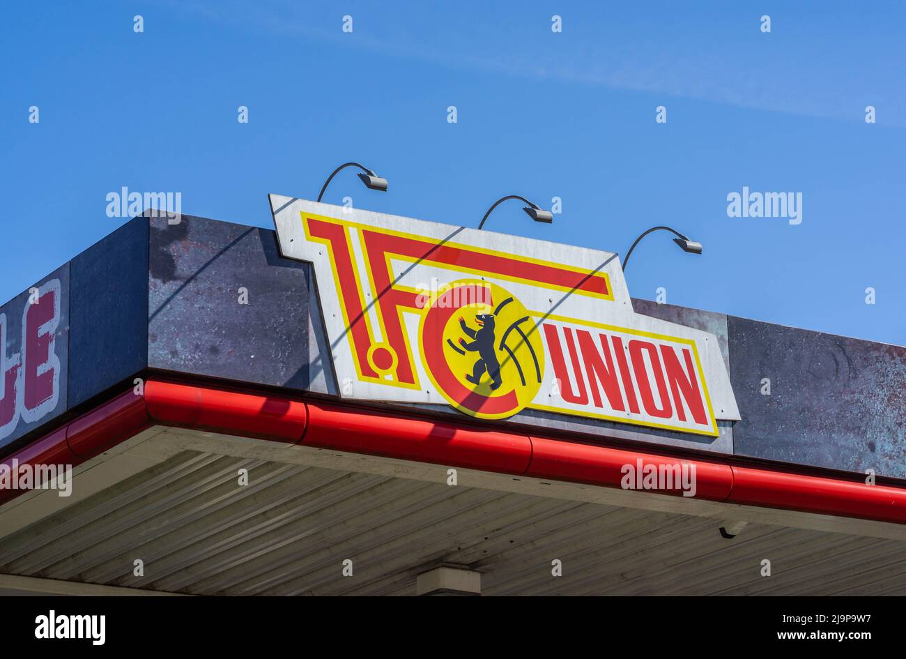 1. FC Union Berlin sign, Berlin, Germany, Europe Stock Photo