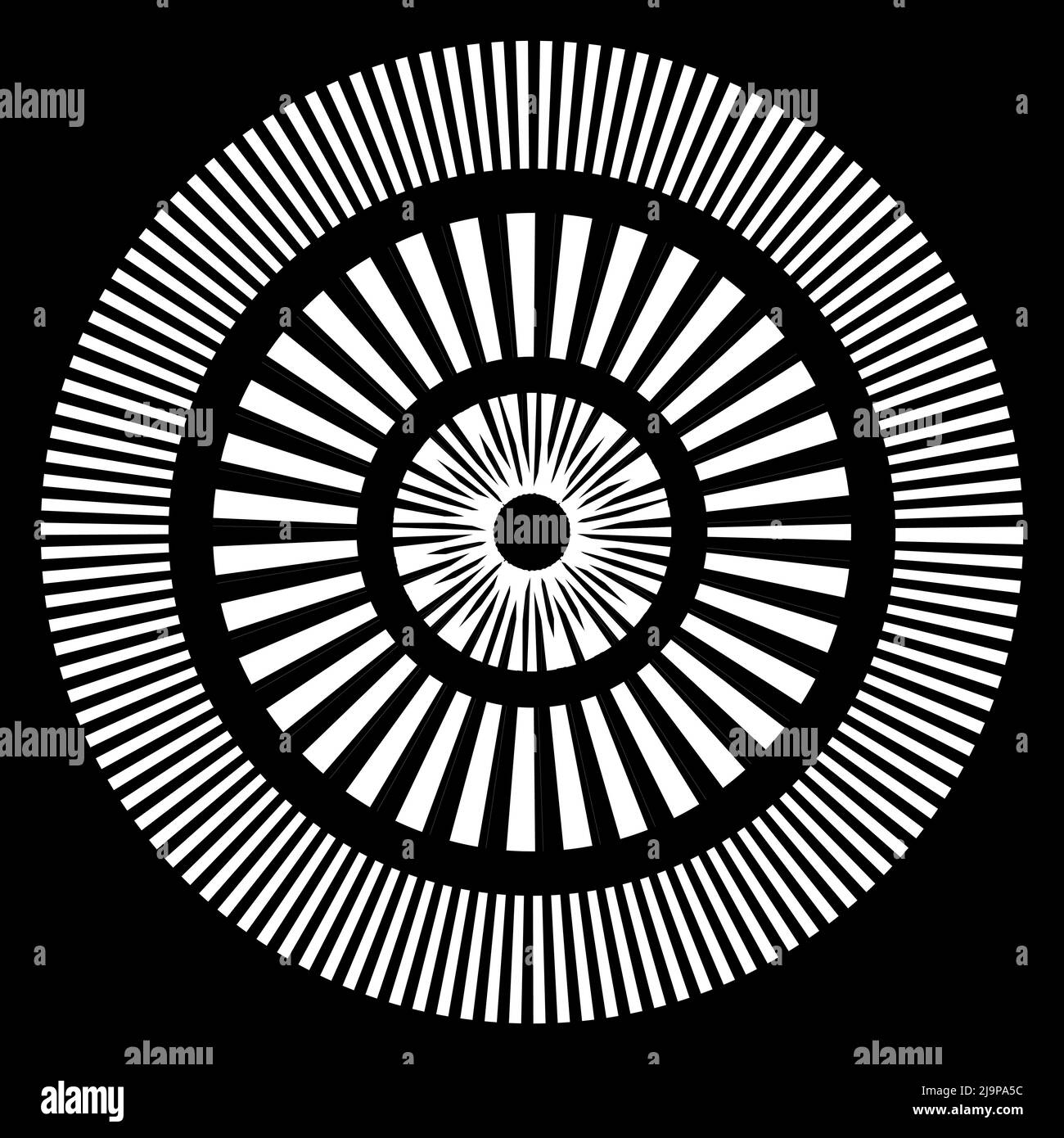Circle Radiating Pattern Geometric circle element with dashed lines. Radial, radiating element ...