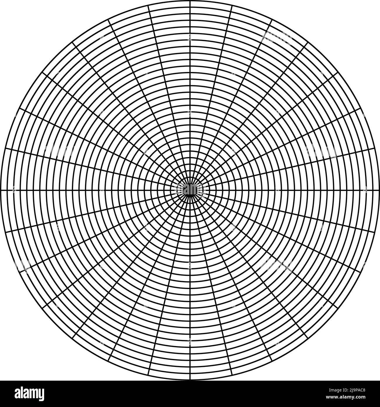 Converging radial, circular lines element. Stock vector illustration