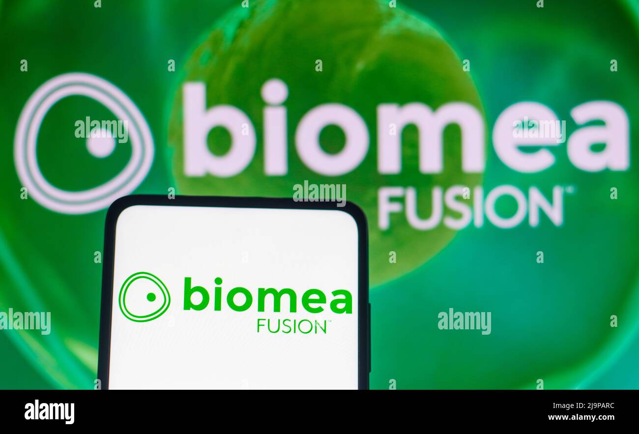 In This Photo Illustration The Biomea Fusion Logo Seen Displayed On A ...