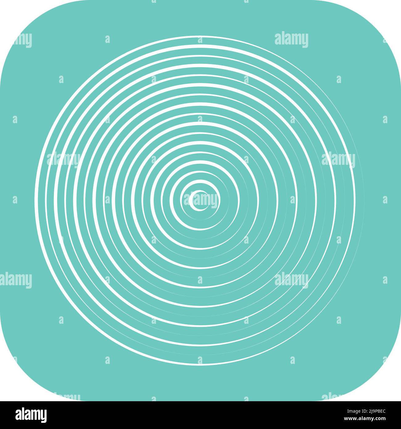Converging radial, circular lines element. Stock vector illustration