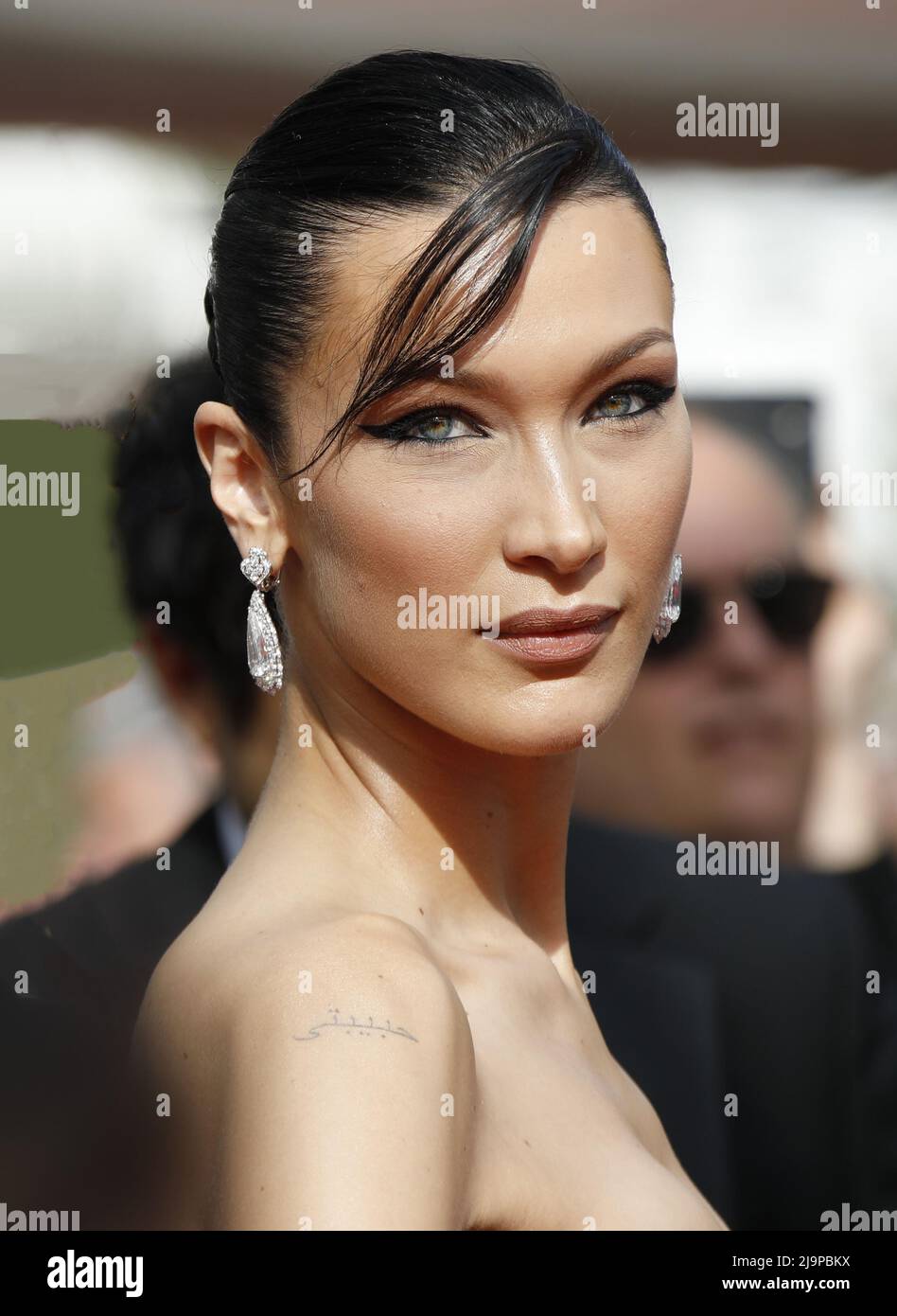 Cannes, France. 24th May, 2022. Bella Hadid attends the 75th