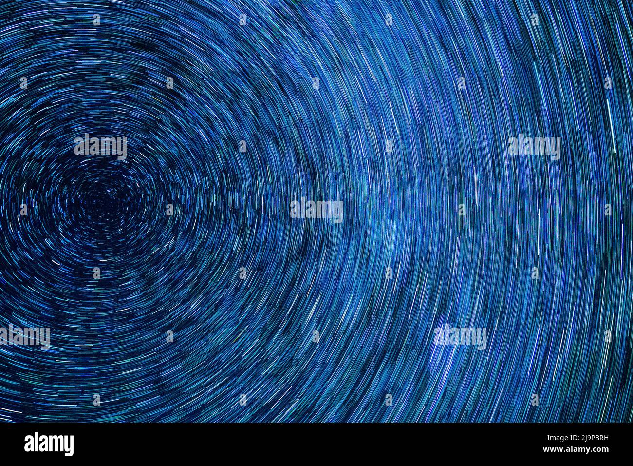 Blue dark night sky with many stars Milkyway cosmos background Stock Photo