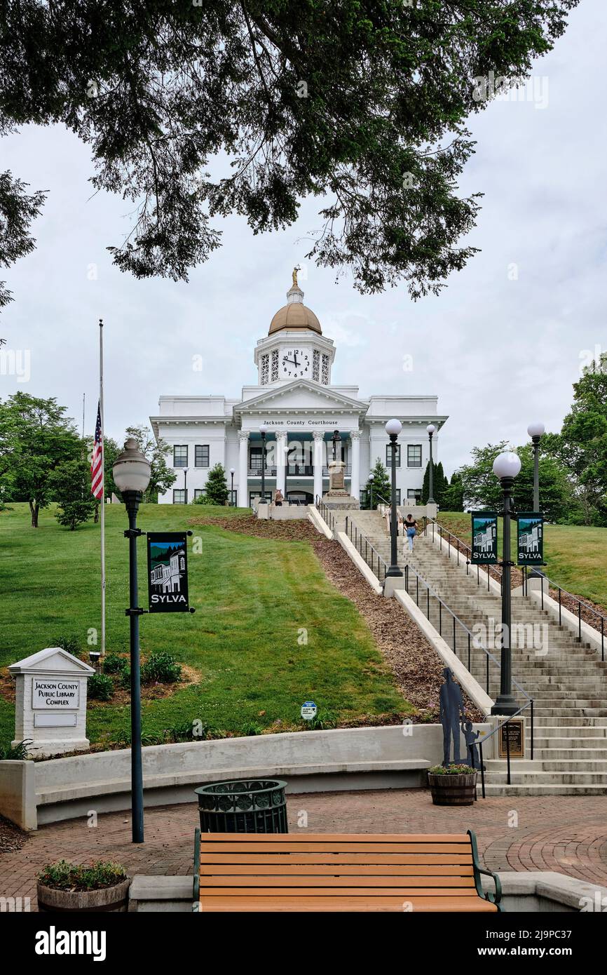 Old Jackson County Courthouse in Sylva North Carolina now serves as a