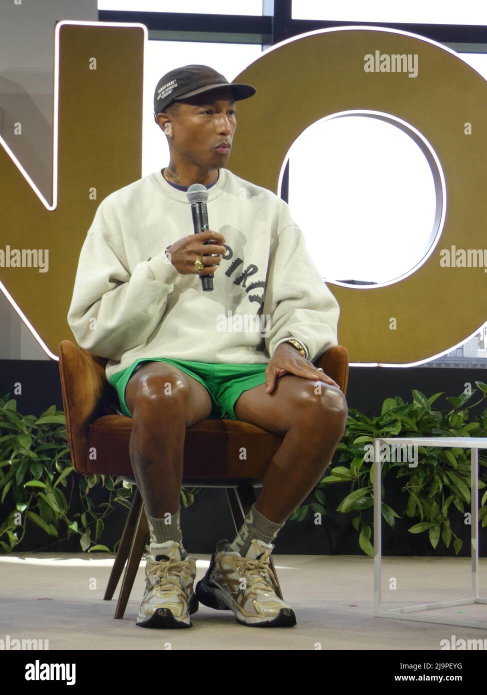 Global Citizen Now, Spring Studios, New York, NY, USA. May 23, 2022. Pharrell Williams Appears at the 2022 New York 'Global Citizen NOW' Event Targeted at 'Saving the Planet'. Credit: ©Julia Mineeva/EGBN TV News/Alamy Live News Stock Photo