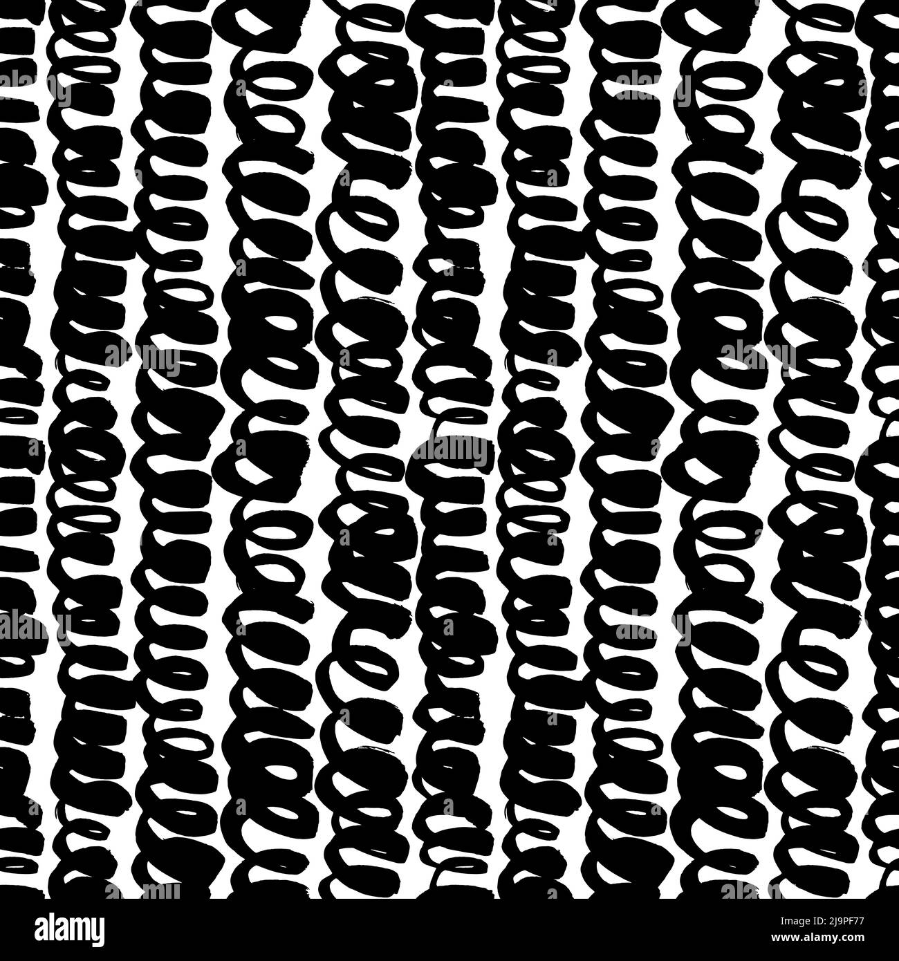 Hand drawn ink wavy Black and White Stock Photos & Images - Alamy
