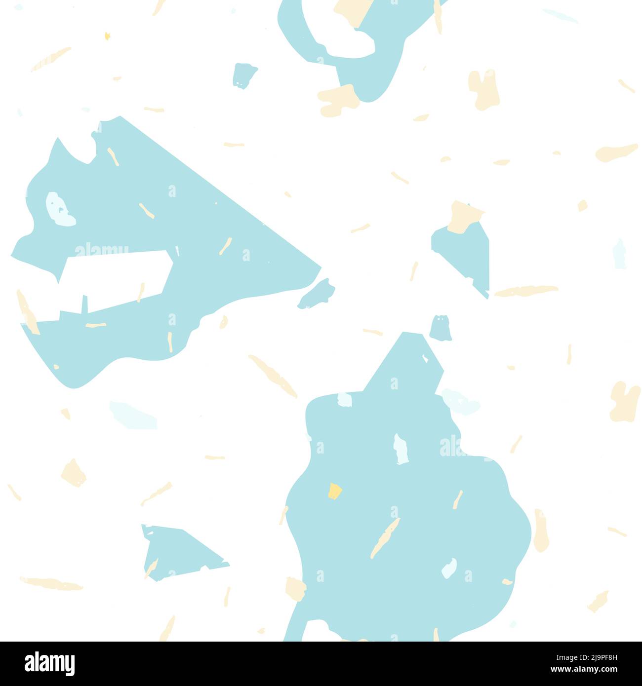 Terrazzo seamless pattern. Blue classic flooring texture. Terrazzo ...