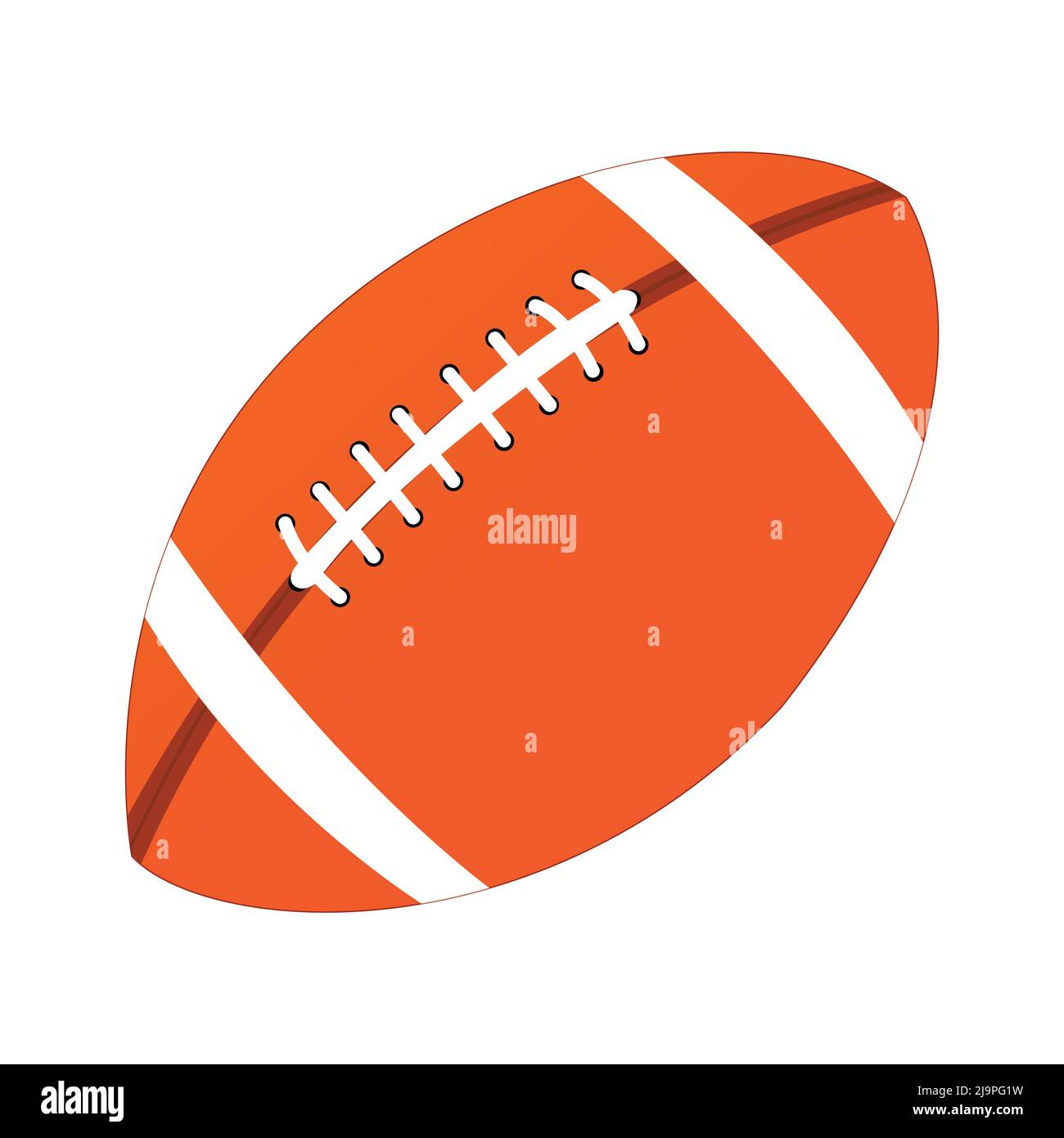 rugby ball. on white background Stock Vector