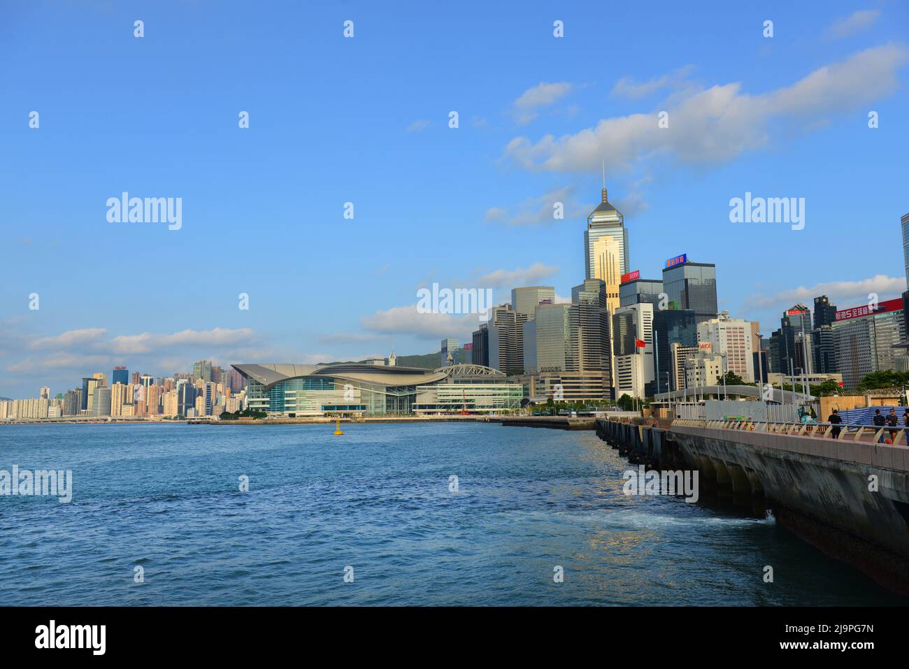 Skyline of Hong Kong - Wan Chai district Stock Photo - Alamy