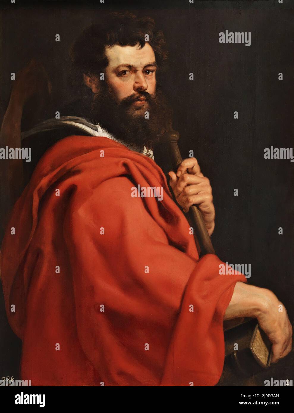 Saint James, one of Jesus's 12 disciples, painted by Peter Paul Rubens Stock Photo