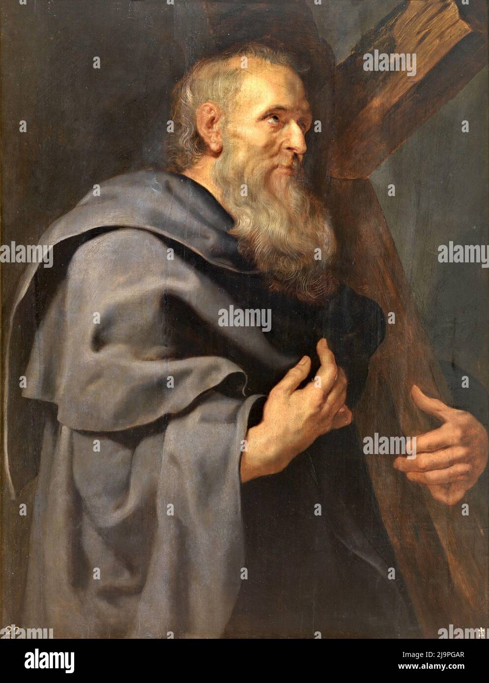 Saint Simon, one of Jesus's 12 disciples, painted by Peter Paul Rubens Stock Photo